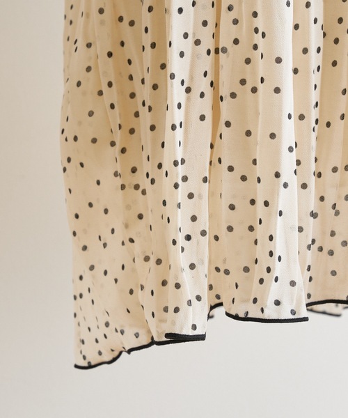 BEARDSLEY(ビアズリー)の「ドットプリーツ シアーブラウス(シャツ/ブラウス・レディース・ブラック/ベージュ・FREE)」の22枚目の写真
