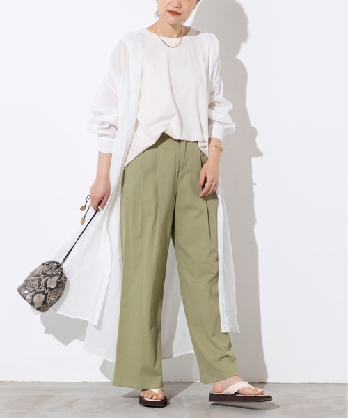 PICCIN(ピッチン)の「前後ボタンシャツワンピース(ワンピース・レディース・ブラック/オフホワイト/オレンジ・M)」の17枚目の写真