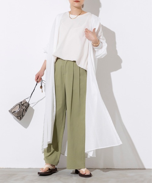 PICCIN(ピッチン)の「前後ボタンシャツワンピース(ワンピース・レディース・ブラック/オフホワイト/オレンジ・M)」の21枚目の写真