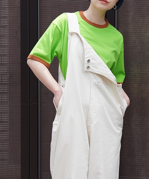 nimiru(ニミル)の「配色リンガーTシャツ(Tシャツ/カットソー・レディース・グレー/グリーン・M/L)」の10枚目の写真