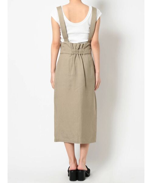 MURUA（ムルーア）の「リネンタッチタイトジャンスカ（ワンピース・レディース・ホワイト/マスタード/カーキ・1/2）」の7枚目の写真