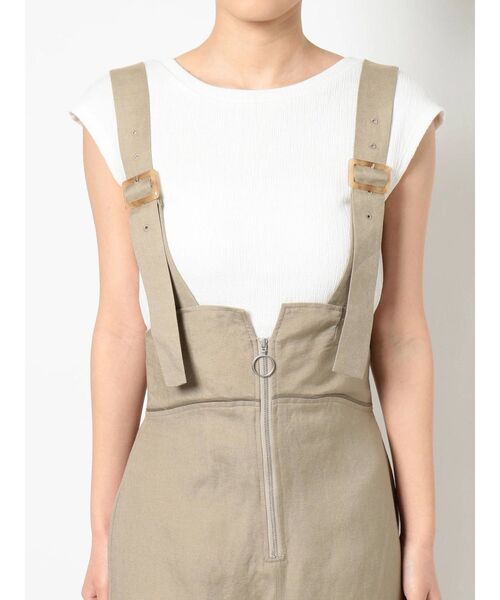 MURUA（ムルーア）の「リネンタッチタイトジャンスカ（ワンピース・レディース・ホワイト/マスタード/カーキ・1/2）」の15枚目の写真