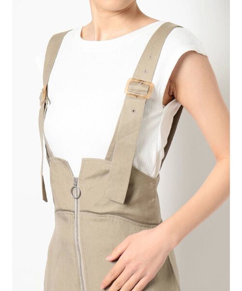 MURUA（ムルーア）の「リネンタッチタイトジャンスカ（ワンピース・レディース・ホワイト/マスタード/カーキ・1/2）」の11枚目の写真