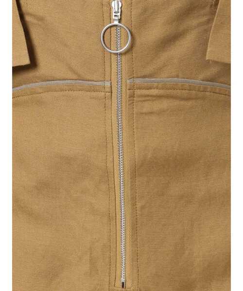 MURUA（ムルーア）の「リネンタッチタイトジャンスカ（ワンピース・レディース・ホワイト/マスタード/カーキ・1/2）」の5枚目の写真