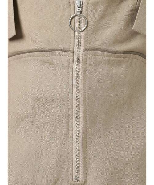 MURUA（ムルーア）の「リネンタッチタイトジャンスカ（ワンピース・レディース・ホワイト/マスタード/カーキ・1/2）」の9枚目の写真