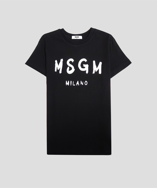 MSGM KIDS（エムエスジーエムキッズ）の「MSGM ブラッシュロゴTシャツ（Tシャツ/カットソー・キッズ・ホワイト×ブラック/ピンク/ブラック×ホワイト・6/8/10/12/14/4）」の3枚目の写真