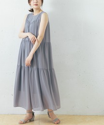 URBAN RESEARCH ROSSO WOMEN | ボリュームティアードマキシワンピース(ワンピース)