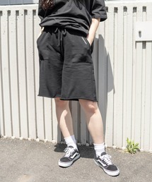 RASVOA | パッチポケットハーフパンツ(スウェットパンツ)