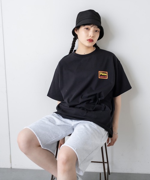 RASVOA(ラスボア)の「パッチポケットハーフパンツ(スウェットパンツ・レディース・ライトグレー/ブラック・FREE)」の20枚目の写真