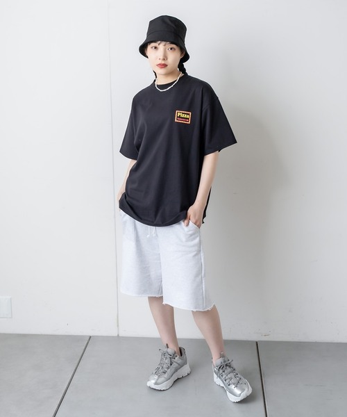 RASVOA(ラスボア)の「パッチポケットハーフパンツ(スウェットパンツ・レディース・ライトグレー/ブラック・FREE)」の21枚目の写真