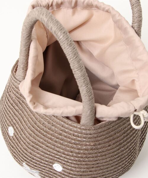 petit main（プティマイン）の「【ミッフィー】カゴバッグ（ショルダーバッグ・キッズ・ブラウン/キナリ・FREE）」の5枚目の写真