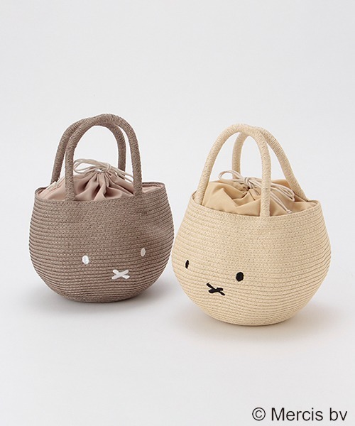 petit main（プティマイン）の「【ミッフィー】カゴバッグ（ショルダーバッグ・キッズ・ブラウン/キナリ・FREE）」の12枚目の写真