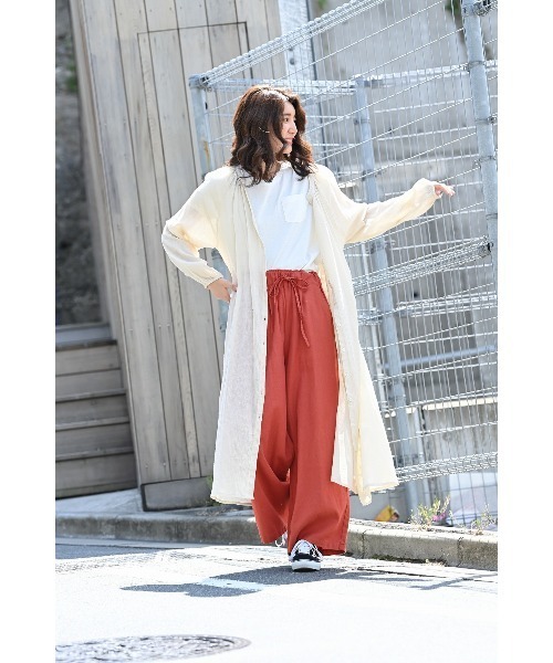 100% ORGANIC COTTON（100パーセントオーガニックコットン）の「ポケット付きクルーネック 半袖Tシャツ（Tシャツ/カットソー・レディース・カーキ/ベージュ/ホワイト/ブラック・L/M）」の6枚目の写真