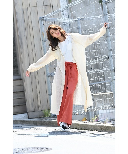 100% ORGANIC COTTON（100パーセントオーガニックコットン）の「ポケット付きクルーネック 半袖Tシャツ（Tシャツ/カットソー・レディース・カーキ/ベージュ/ホワイト/ブラック・L/M）」の7枚目の写真