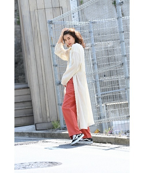 100% ORGANIC COTTON（100パーセントオーガニックコットン）の「ポケット付きクルーネック 半袖Tシャツ（Tシャツ/カットソー・レディース・カーキ/ベージュ/ホワイト/ブラック・L/M）」の9枚目の写真