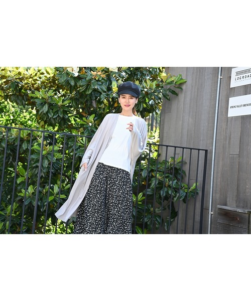 100% ORGANIC COTTON（100パーセントオーガニックコットン）の「ポケット付きクルーネック 半袖Tシャツ（Tシャツ/カットソー・レディース・カーキ/ベージュ/ホワイト/ブラック・L/M）」の20枚目の写真