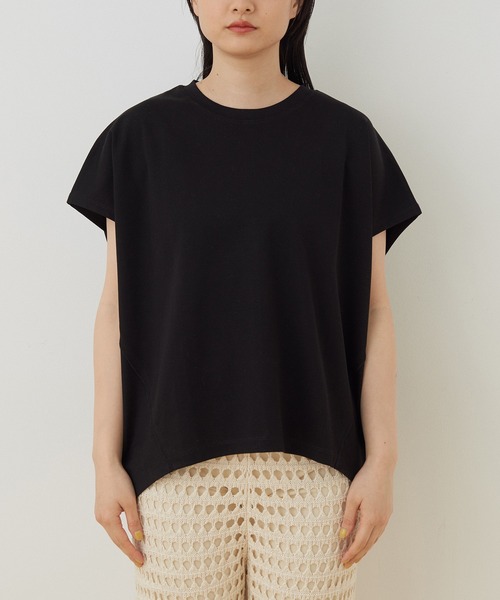 ADAM ET ROPE'(アダムエロペ)の「【アウトレット店舗・WEB限定】コクーンシルエットプルオーバー(Tシャツ/カットソー・レディース・グリーン系その他2/ベージュ/ブルー系その他4/ブラック・FREE)」の19枚目の写真