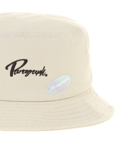Paragraph（パラグラフ）の「『paragraph/パラグラフ』CURSIVE EMBROIDERED BUCKET HAT/ブランドロゴ バケットハット（ハット・メンズ・アイボリー/グリーン/ブルー/ブラック・FREE）」の2枚目の写真