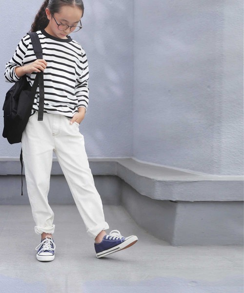 antiqua（アンティカ）の「ホワイトデニムパンツ（その他パンツ・キッズ・オフホワイト・6/5）」の2枚目の写真