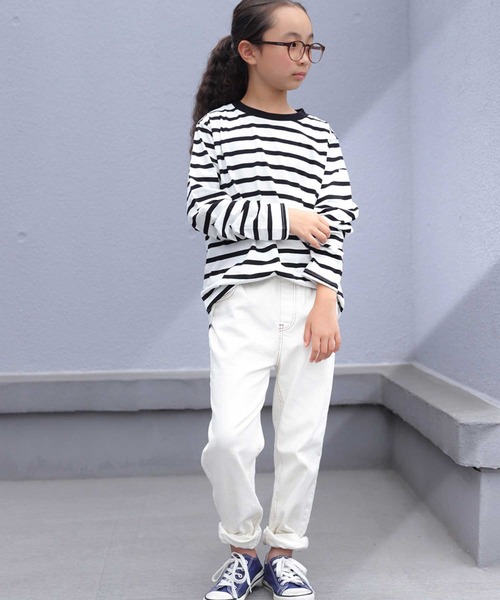 antiqua（アンティカ）の「ホワイトデニムパンツ（その他パンツ・キッズ・オフホワイト・6/5）」の3枚目の写真