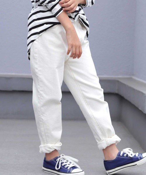 antiqua（アンティカ）の「ホワイトデニムパンツ（その他パンツ・キッズ・オフホワイト・6/5）」の4枚目の写真