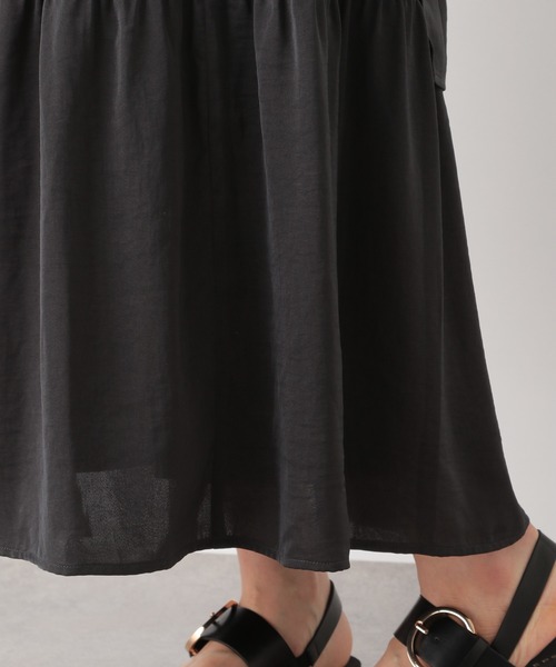 LEPSIM(レプシィム)の「ヘンカティアードスカート 948370(スカート・レディース・キャメル/ブラック/グレイッシュベージュ・FREE)」の12枚目の写真