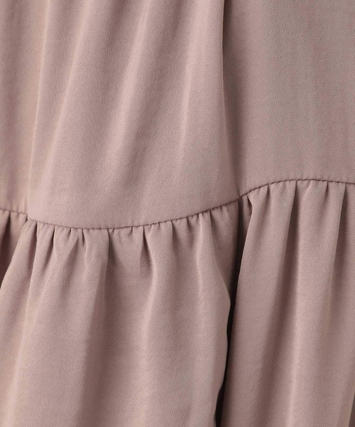 LEPSIM(レプシィム)の「ヘンカティアードスカート 948370(スカート・レディース・キャメル/ブラック/グレイッシュベージュ・FREE)」の18枚目の写真