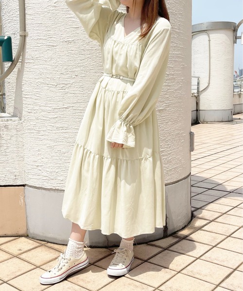 apres jour(アプレジュール)の「アソートティアードワンピ【ZOZOTOWN限定アイテム】(ワンピース・レディース・グレイッシュベージュ/イエロー系その他/アイボリー・フリー/X-LARGE)」の10枚目の写真