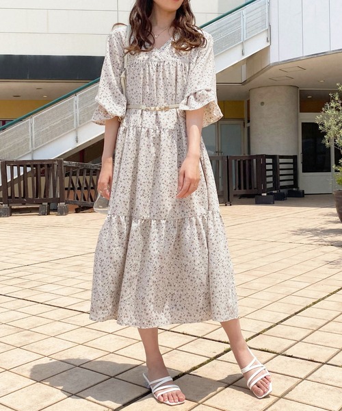 apres jour(アプレジュール)の「アソートティアードワンピ【ZOZOTOWN限定アイテム】(ワンピース・レディース・グレイッシュベージュ/イエロー系その他/アイボリー・フリー/X-LARGE)」の20枚目の写真