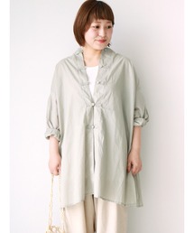 Samansa Mos2 | チャイナボタンチュニックシャツ(シャツ/ブラウス)