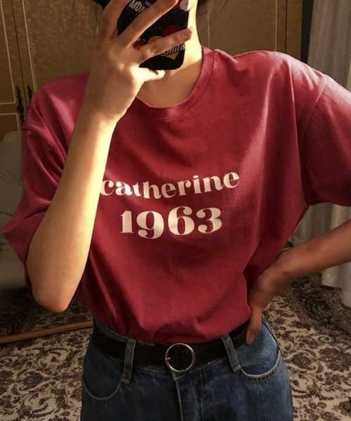 MANGROVE(マングローブ)の「シンプルロゴルーズTシャツ(Tシャツ/カットソー・レディース・ホワイト/ネイビー/レッド・FREE)」の2枚目の写真