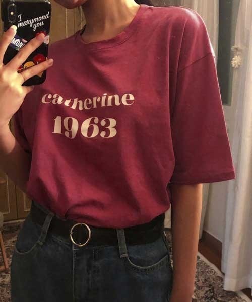 MANGROVE(マングローブ)の「シンプルロゴルーズTシャツ(Tシャツ/カットソー・レディース・ホワイト/ネイビー/レッド・FREE)」の10枚目の写真