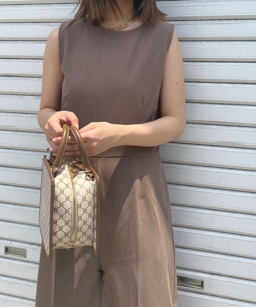 ADIRA（アディラ）の「SELECTモノグラムスクエアバッグ（ショルダーバッグ・レディース・モカ/ブラウン/アイボリー・FREE）」の7枚目の写真