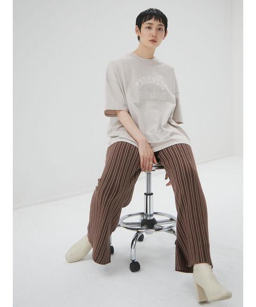 armonia(アルモニーア)の「armonia・ストライプニットパンツ*(その他パンツ・レディース・ブラウン/カーキ・FREE)」の10枚目の写真