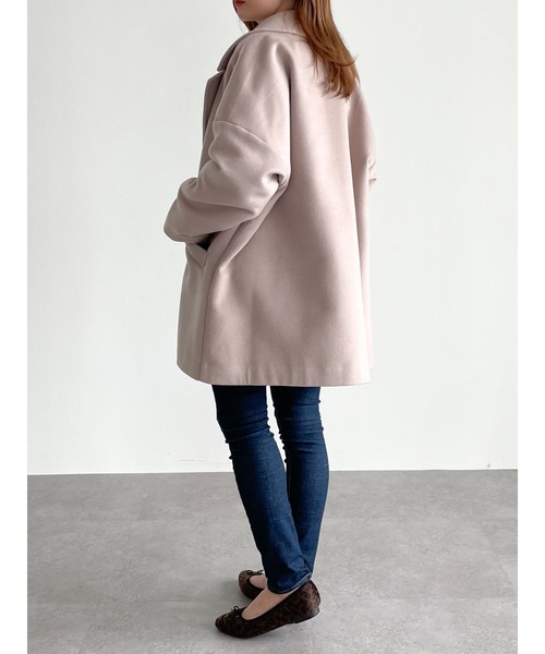 SLURR（スラ―）の「オーバーサイズジャケットコート（その他アウター・レディース・ピンクベージュ・FREE）」の9枚目の写真