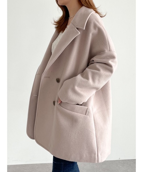 uss2 ベージュ アウターウェア Lサイズ SLURR（スラ―）の「オーバーサイズジャケットコート（その他