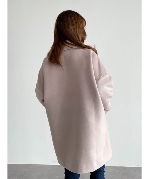 SLURR（スラ―）の「オーバーサイズジャケットコート（その他アウター・レディース・ピンクベージュ・FREE）」の6枚目の写真