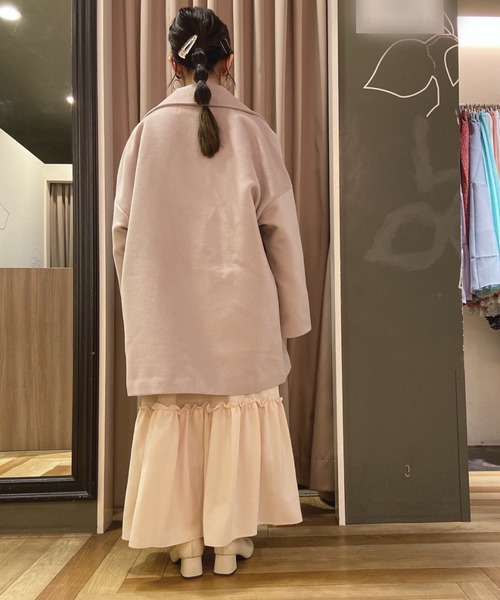 SLURR（スラ―）の「オーバーサイズジャケットコート（その他アウター・レディース・ピンクベージュ・FREE）」の14枚目の写真