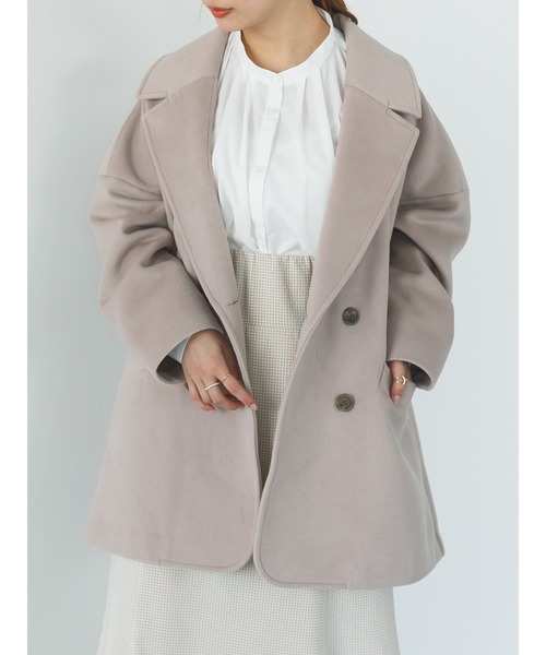 SLURR（スラ―）の「オーバーサイズジャケットコート（その他アウター・レディース・ピンクベージュ・FREE）」の18枚目の写真