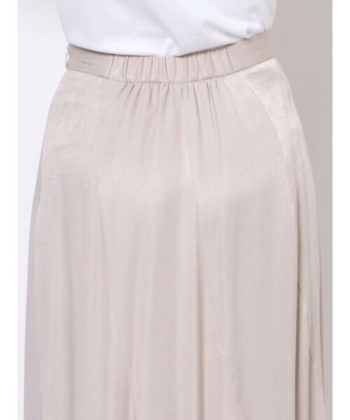 LAGUNAMOON(ラグナムーン)の「エスカルゴ切り替えサテンスカート(スカート・レディース・ライトグレー/マスタード・SMALL/MEDIUM)」の13枚目の写真