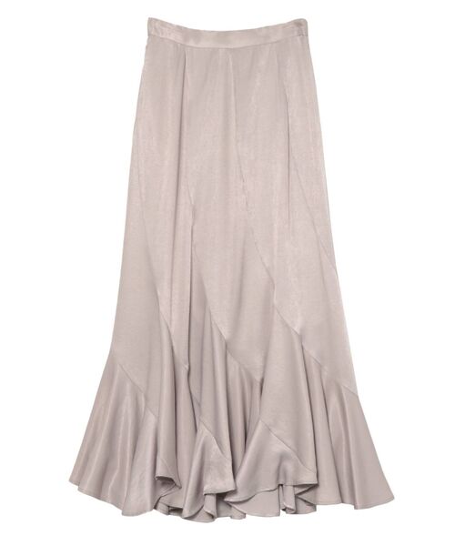 LAGUNAMOON(ラグナムーン)の「エスカルゴ切り替えサテンスカート(スカート・レディース・ライトグレー/マスタード・SMALL/MEDIUM)」の16枚目の写真