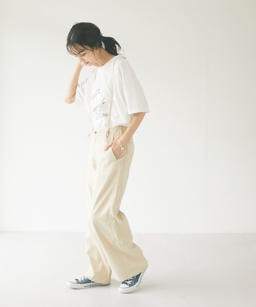 CRAFT STANDARD BOUTIQUE（クラフトスタンダードブティック）の「コーデュロイコクーン　＊◇（カーゴパンツ・レディース・ブラウン/アイボリー/モカ・S/M/L）」の15枚目の写真