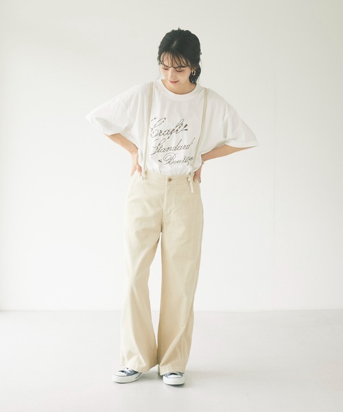 CRAFT STANDARD BOUTIQUE（クラフトスタンダードブティック）の「コーデュロイコクーン　＊◇（カーゴパンツ・レディース・ブラウン/アイボリー/モカ・S/M/L）」の16枚目の写真