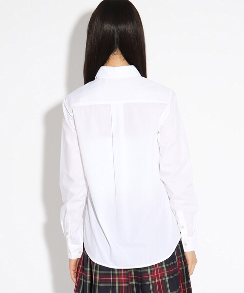 PINK-latte(ピンクラテ)の「【入卒・セレモニー・卒服】シンプルシャツ(シャツ/ブラウス・キッズ・オフホワイト/ベビーピンク/サックスブルー・15 /16/02)」の6枚目の写真