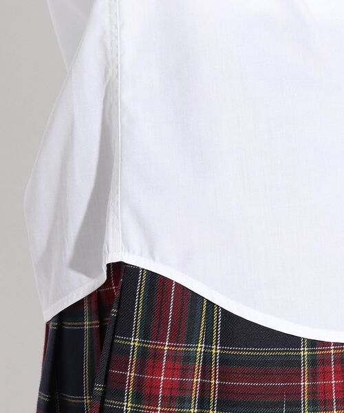 PINK-latte(ピンクラテ)の「【入卒・セレモニー・卒服】シンプルシャツ(シャツ/ブラウス・キッズ・オフホワイト/ベビーピンク/サックスブルー・15 /16/02)」の9枚目の写真