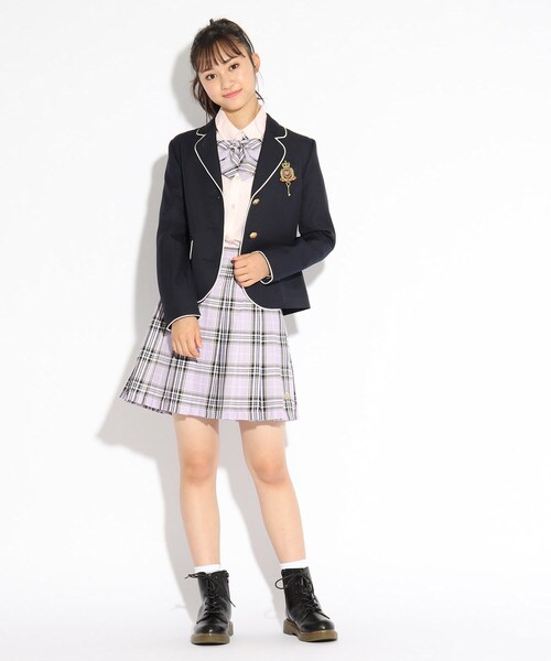 PINK-latte(ピンクラテ)の「【入卒・セレモニー・卒服】シンプルシャツ(シャツ/ブラウス・キッズ・オフホワイト/ベビーピンク/サックスブルー・15 /16/02)」の11枚目の写真