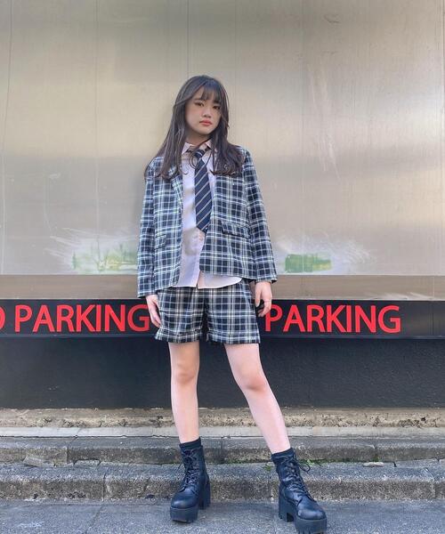 PINK-latte(ピンクラテ)の「【入卒・セレモニー・卒服】シンプルシャツ(シャツ/ブラウス・キッズ・オフホワイト/ベビーピンク/サックスブルー・15 /16/02)」の19枚目の写真