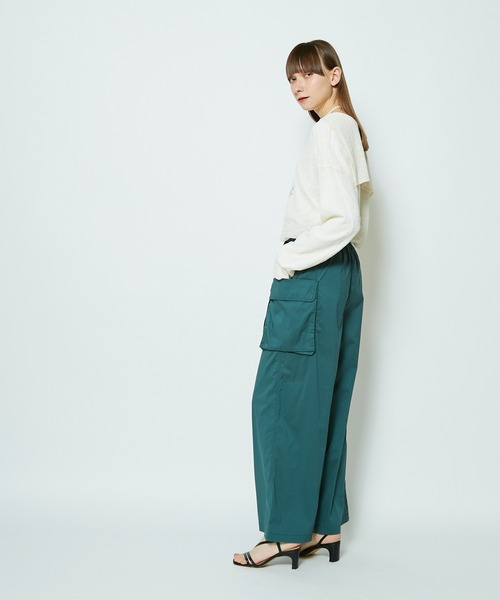 CIAOPANIC（チャオパニック）の「ワイドカーゴパンツ（カーゴパンツ・レディース・ブラック/オリーブ・SMALL/MEDIUM）」の11枚目の写真