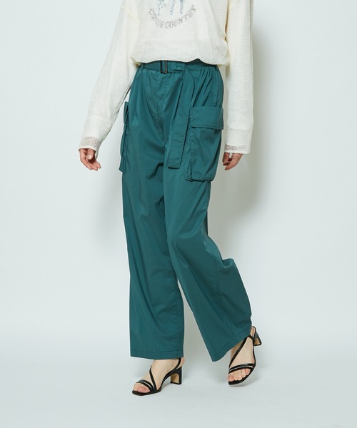 CIAOPANIC（チャオパニック）の「ワイドカーゴパンツ（カーゴパンツ・レディース・ブラック/オリーブ・SMALL/MEDIUM）」の8枚目の写真