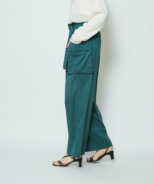 CIAOPANIC（チャオパニック）の「ワイドカーゴパンツ（カーゴパンツ・レディース・ブラック/オリーブ・SMALL/MEDIUM）」の3枚目の写真